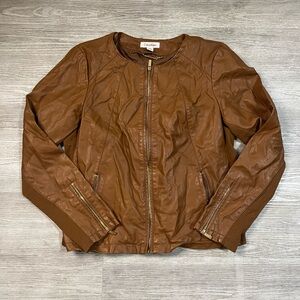 Calvin Klein leather jacket size PL